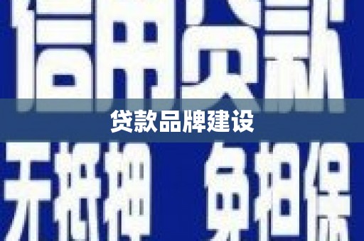 延津贷款品牌建设