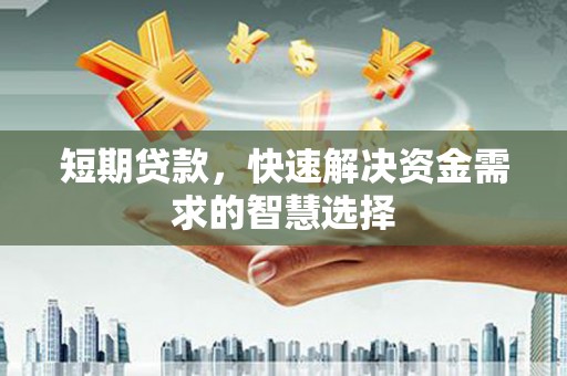 延津短期贷款，快速解决资金需求的智慧选择