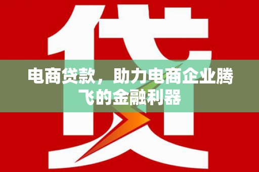 延津电商贷款，助力电商企业腾飞的金融利器