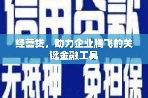 延津经营贷，助力企业腾飞的关键金融工具
