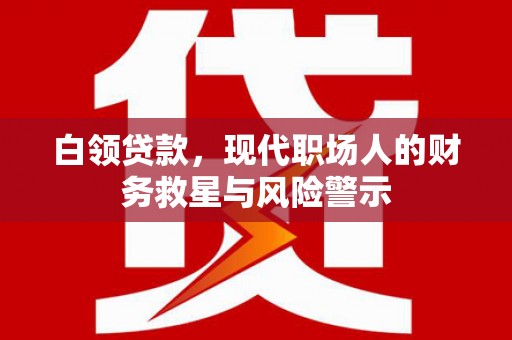 延津白领贷款，现代职场人的财务救星与风险警示