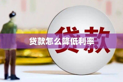 延津贷款怎么降低利率