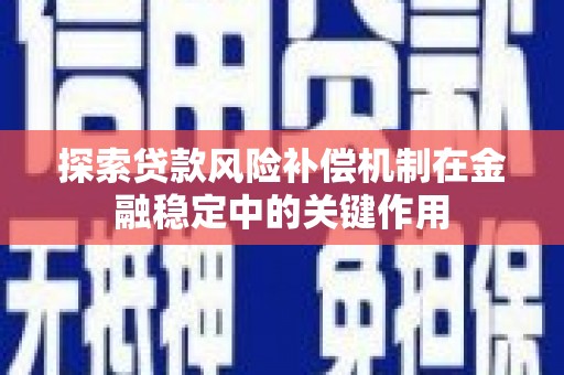 延津探索贷款风险补偿机制在金融稳定中的关键作用