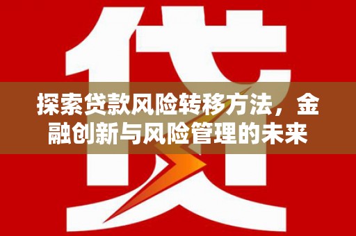 延津探索贷款风险转移方法，金融创新与风险管理的未来