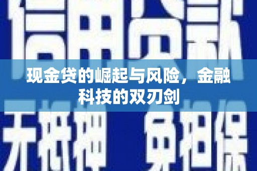 延津现金贷的崛起与风险，金融科技的双刃剑