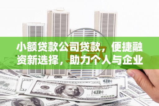 延津小额贷款公司贷款，便捷融资新选择，助力个人与企业成长