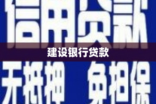 延津建设银行贷款