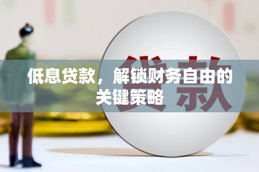 延津低息贷款，解锁财务自由的关键策略