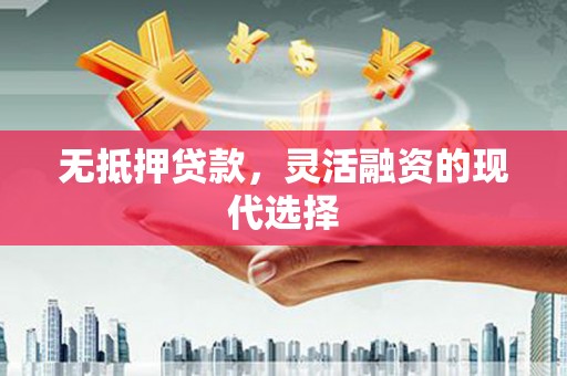 延津无抵押贷款，灵活融资的现代选择