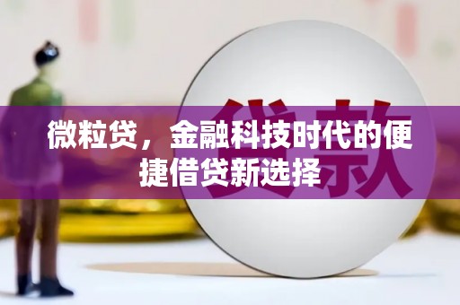 延津微粒贷，金融科技时代的便捷借贷新选择