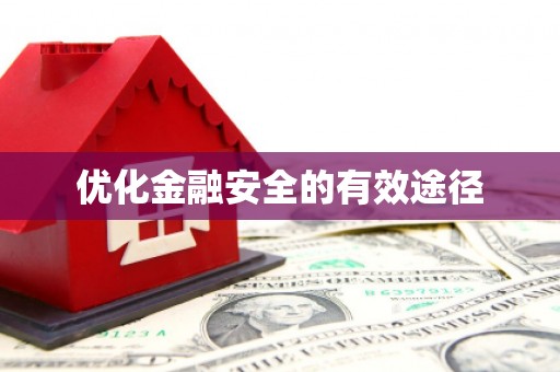 延津优化金融安全的有效途径