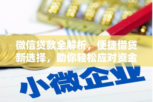 延津微信贷款全解析，便捷借贷新选择，助你轻松应对资金需求